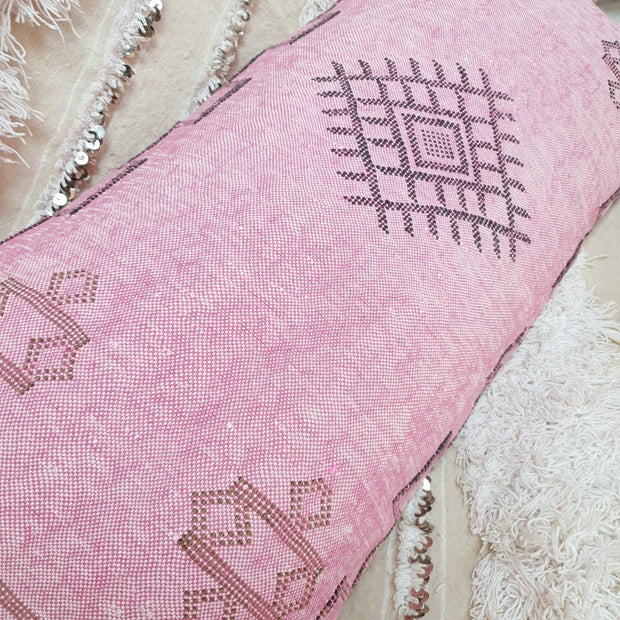 A Little Morocco Cactus Silk King Pillow Fairy Floss Pink Detail