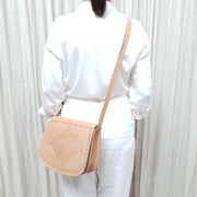 A Little Morocco Leather Bag Fez Beige Front