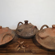 A Little Morocc, Berber Pottery Lidded Clay Pot