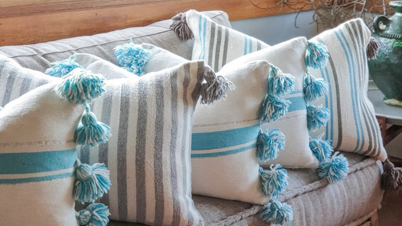 A Little Morocco, Pompom Cushion Collection Styled