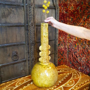 A Little Morocco, Ochre Tamegroute Tall Necked Vase, Style A