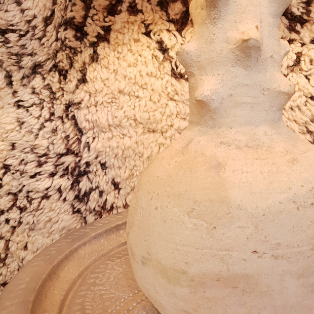 A Little Morocco, Tamegroute Unglazed Table Lamp Closeup