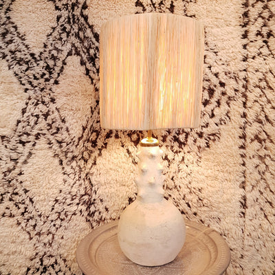 A Little Morocco, Tamegroute Unglazed Table Lamp Front