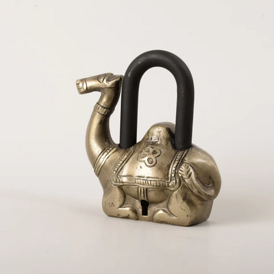 Antique Brass Camel Lock Keyed