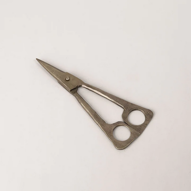 A Little Morocco Antique Brass Handforged Scissors Closed