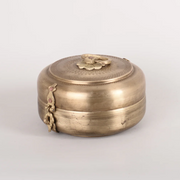 A Little Morocco, Vintage Brass Chapati Box Medium Size front View