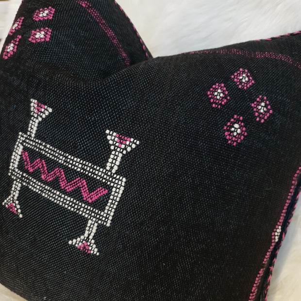 A Little Morocco Cactus Cushion Ebony Cherry Close Up