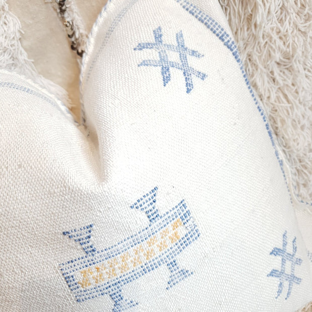 A Little Morocco, Cactus Silk Cushion, 50x50 Ice Dream Closeup