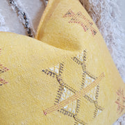 A Little Morocco, Cactus Silk Cushion, 50x50 Mango Mash Closeup