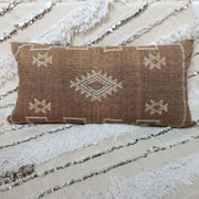 A Little Morocco Cactus Silk King Cushion Burnt Toffee Front