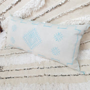 A Little Morocco Cactus Silk King Pillow Natural Blue Skies Angle