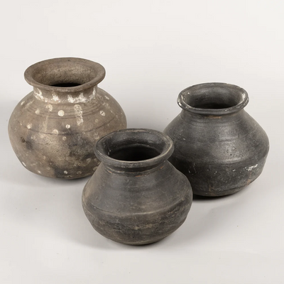 A Little Morocco, Vintage Clay Chai Pot Grouping