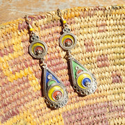 A Little Morocco, Moroccan Enamel Earrings