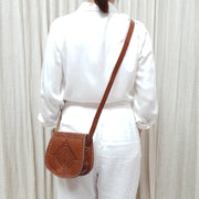 A Little Morocco Leather Bag Fez Petite Tan Front