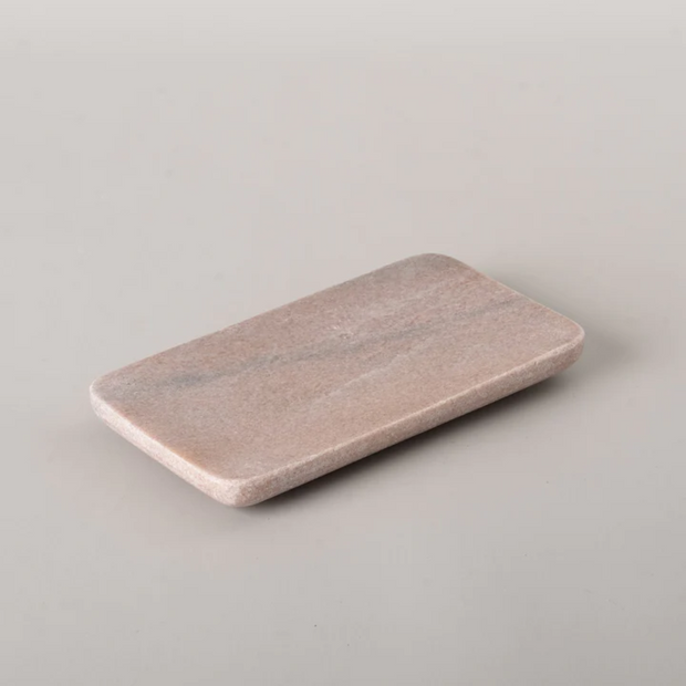 A Little Morocco Marble Soap Dish Pink