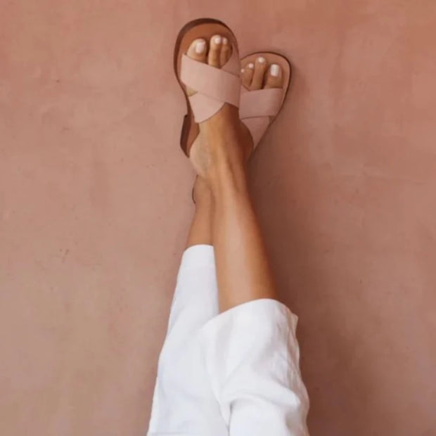 A Little Morocco, Moroccan Suede Sandals Styled Lotus