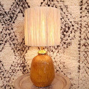 A Little Morocco, Tamegroute Table Lamp, Ochre Front