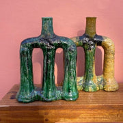 Tamegroute - Green Tri-Legged Candle Holder 36cm