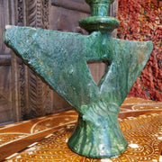 a little morocco, tamegroute winged candelabra green