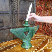 Tamegroute - Green Winged Candle Holder 29cm