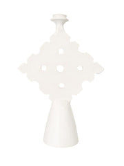 A Little Morocco, White Diamond Candle Holder Large
