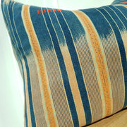 A Little Morocco, Indigo Cushion Peach 40x50 closeup