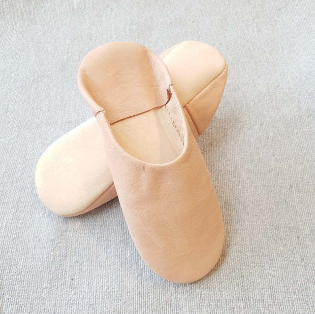 A Little Morocco, Babouche Slippers, Beige,  Layered
