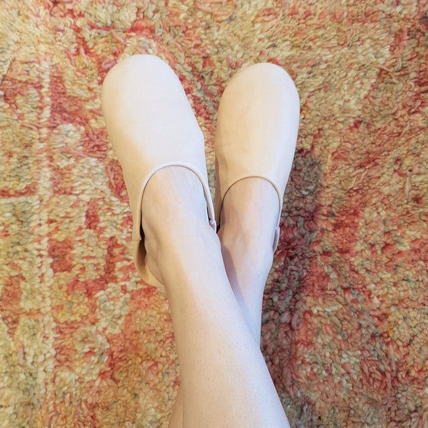 A Little Morocco, Babouche Slippers, Beige, Styled