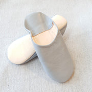 A Little Morocco, Babouche Slippers, Grey, Layered