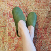 A Little Morocco, Babouche Slippers, Olive, Styled