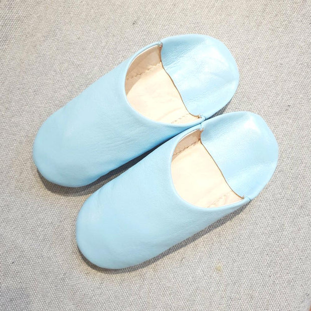 A Little Morocco, Babouche slippers, Powder Blue