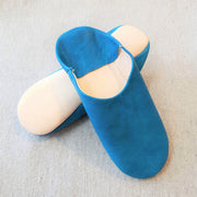 A LIttle Morocco, Babouche Slippers Teal, layered
