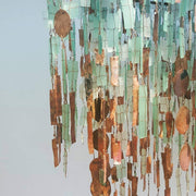 A Little Morocco, Glass and Copper Chandelier Detail