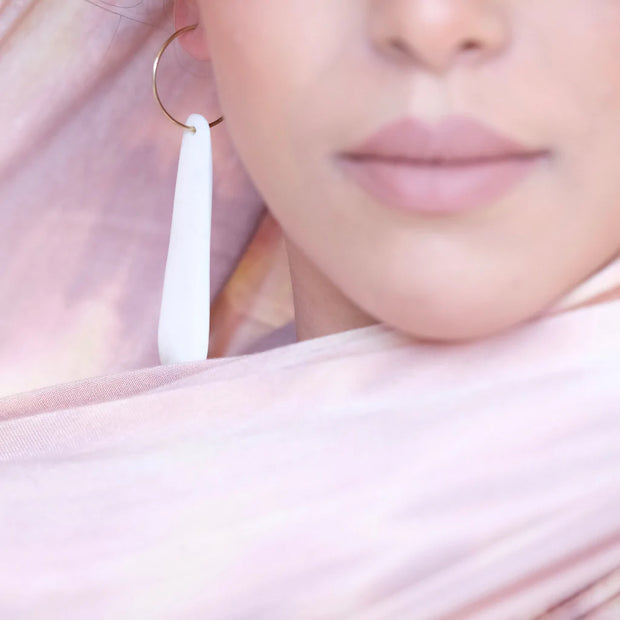 A Little Morocco, Hamimi Earrings Ladam Long Modelled