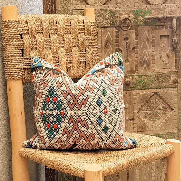 A Little Morocco, Moroccan Kilim Cushion, Funky Fatima Front