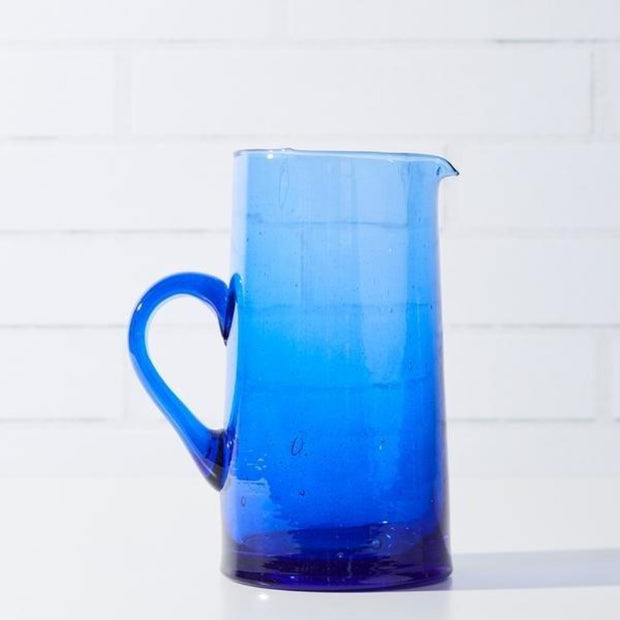 Moroccan Beldi Glass Jug, 4 colours moroccan glass pitcher