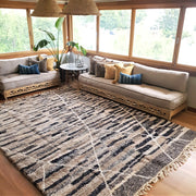 A Little Morocco, Mystic Skies New Moroccan Rug angled