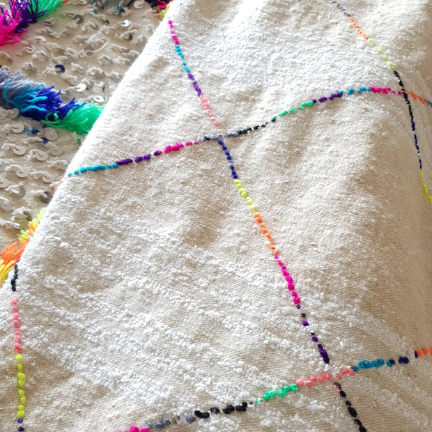 a little morocco, moroccan wedding blanket carnival styled back