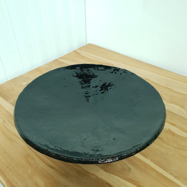 A Little Morocco, Tamegroute Extra Large Platter Black, Top View