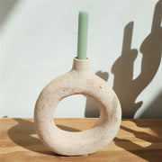 A Little Morocco, Tamegroute Unglazed Circle Candle Holder
