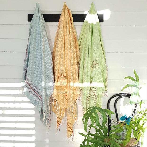 A Little Morocco, Turkish Hammam Towel - Golden Passion, Styled