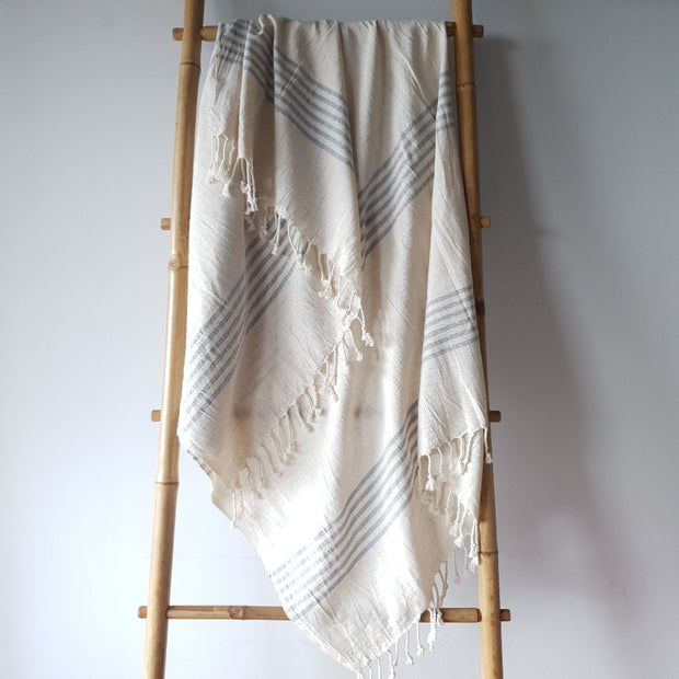 A Little Morocco, Turkish Towel, Blue Linen Crush Full