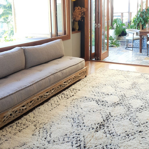 A Little Morocco, Vontage Moroccan Rug, Lattice Love Styled B