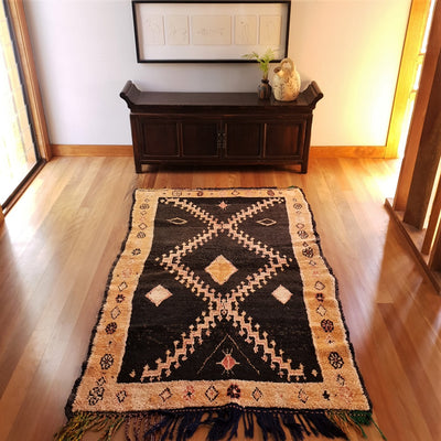 A Little Morocco, Small Area Vintage Moroccan Rug. Pride Front