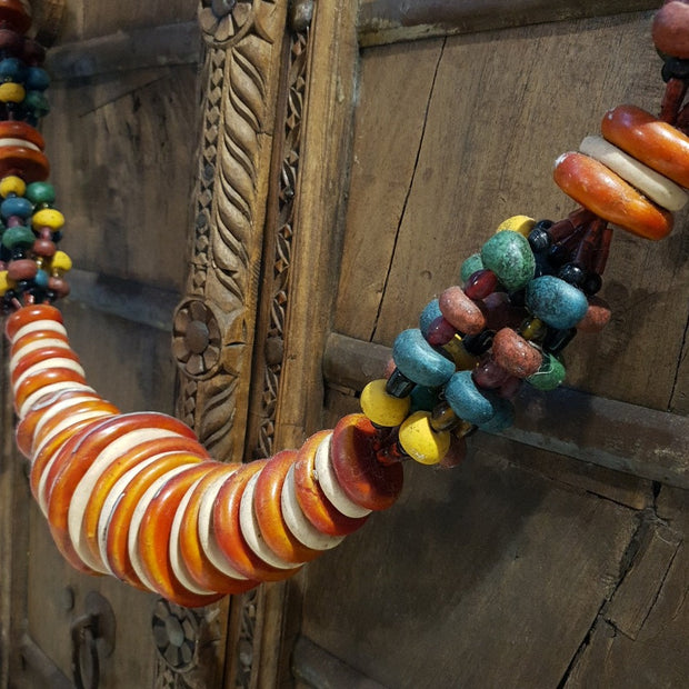 A Little Morocco, Amber Resin Beads Wall Decore Large, Hanging Detail