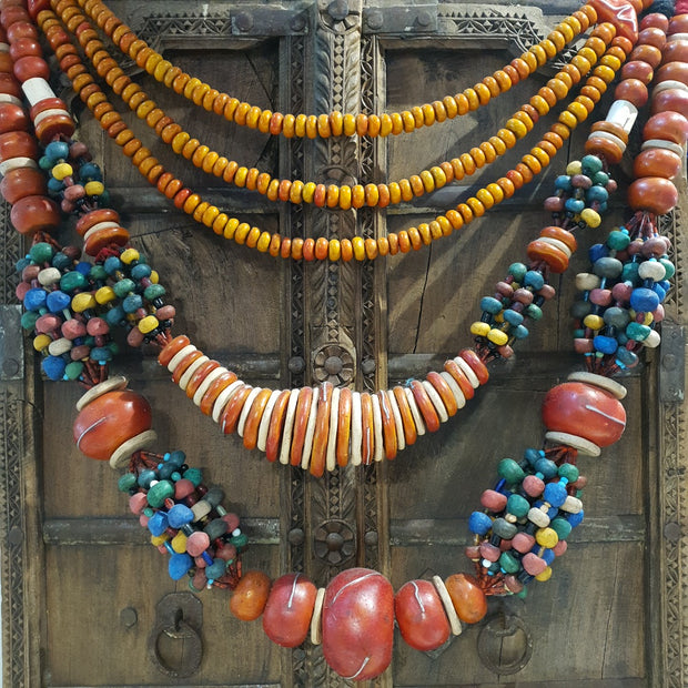 Moroccan Amber Resin Beads - Medium Wall Decor