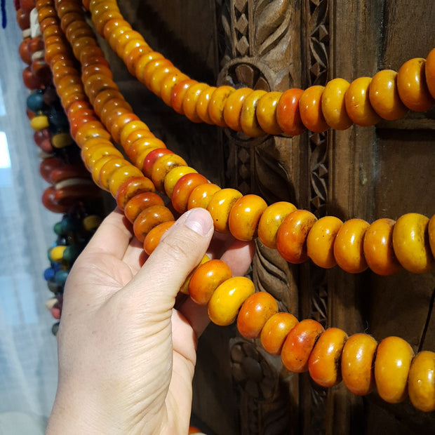 A Little Morocco, Wall Decore, Medium Resin Amber Beads scale