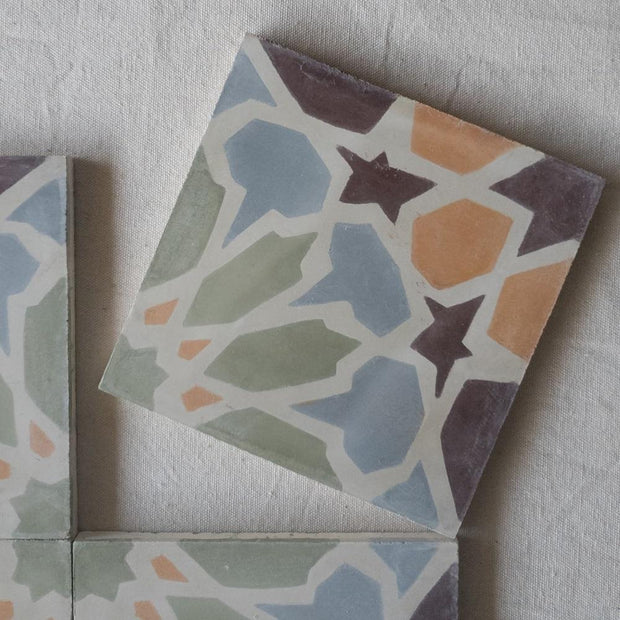 A Little Morocco, Tiles Peach Bloom Tessellations Single