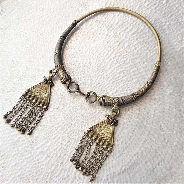 Rajasthan Vintage Neck Ring Necklace | A Little Morocco